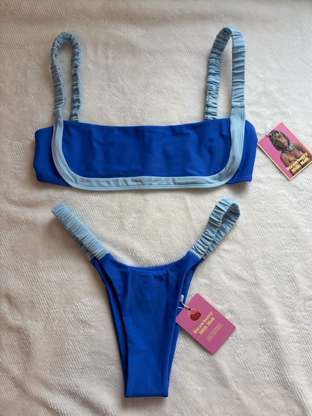 Strawberry Milk Mob Cobalt Bikini